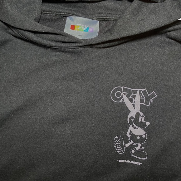 King Rello RARE Ozzy The Bad Mouse Black Hoodie Size Large‎ Chicago - Picture 8 of 9